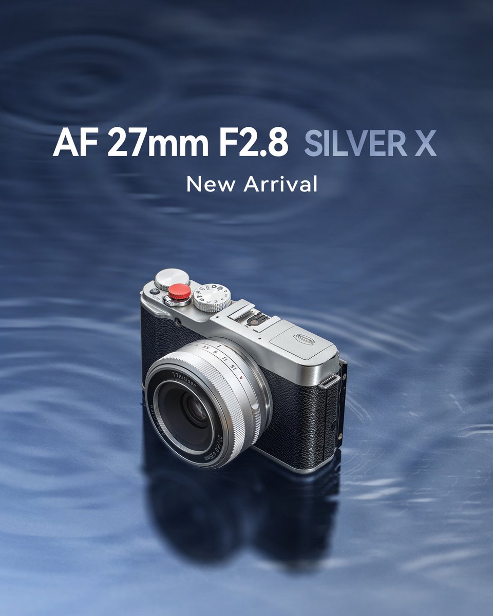 Vitopal_'s tweet photo. TTArtisan AF 27mm f2.8 Silver version for X-mount drops today💥

🔗Link in bio

#ttartisan #ttartisan27mmf28 #fujifilm #newarrival #vitopal #xt5 https://t.co/1fS15MwJnS