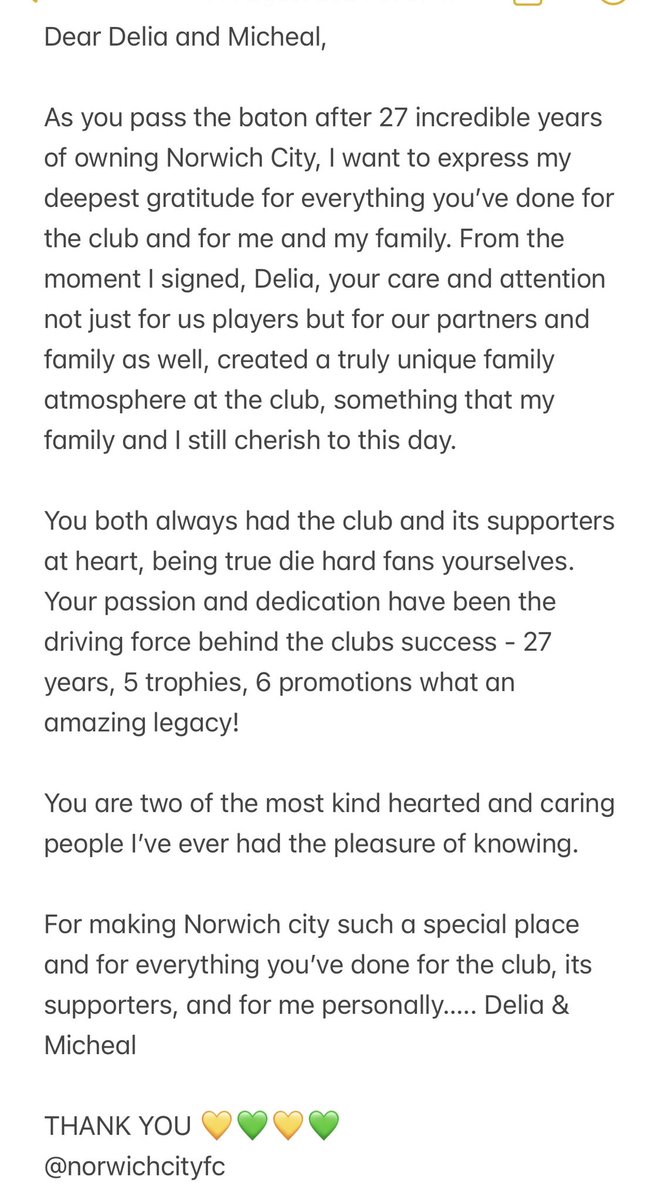 Delia &amp; Micheal 💛💚
<a href="/NorwichCityFC/">Norwich City FC</a>