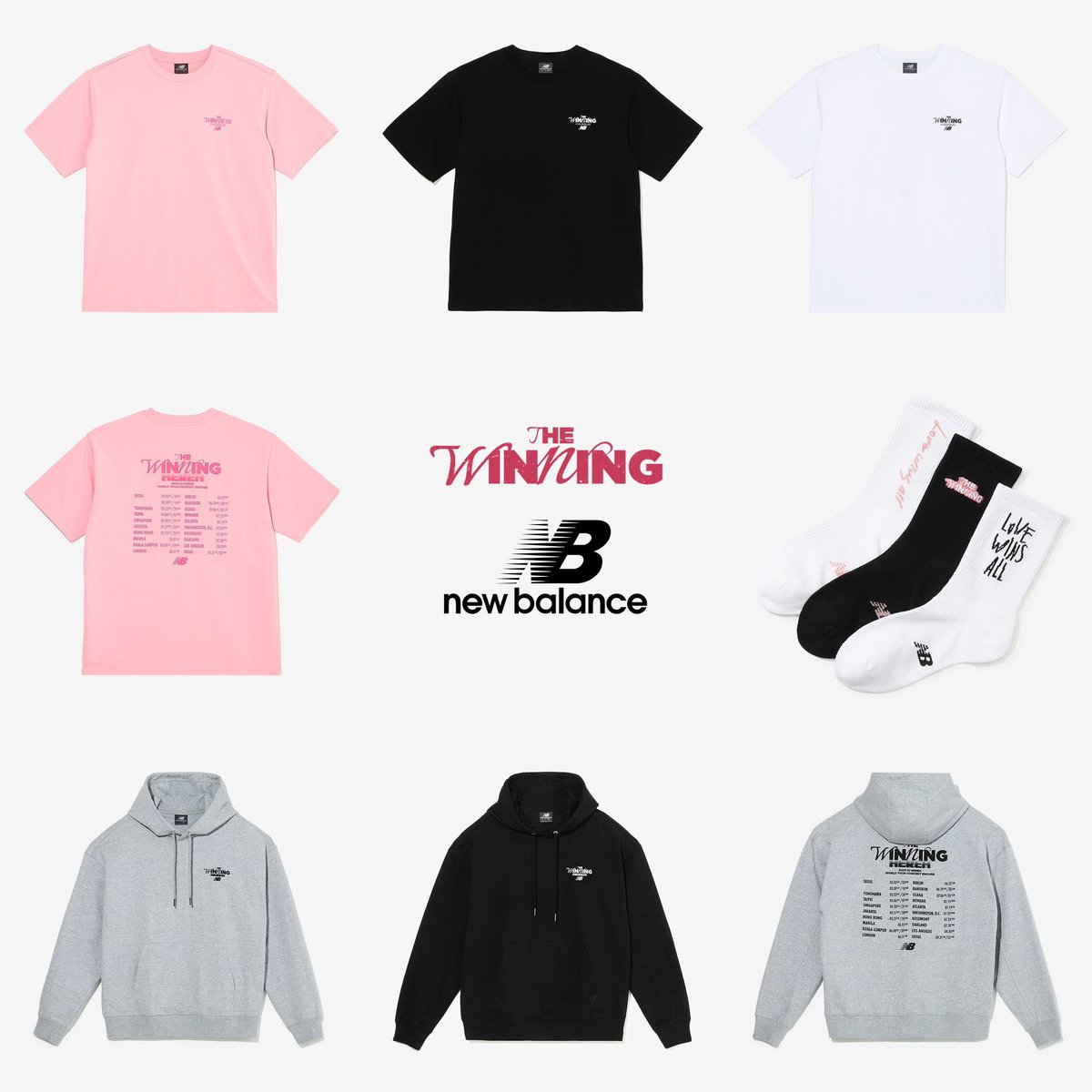 IU The WINNING Tシャツ NewBalance コンサート New Balance x IU The Winning T-Shirt 'Black' NBNEE3A023