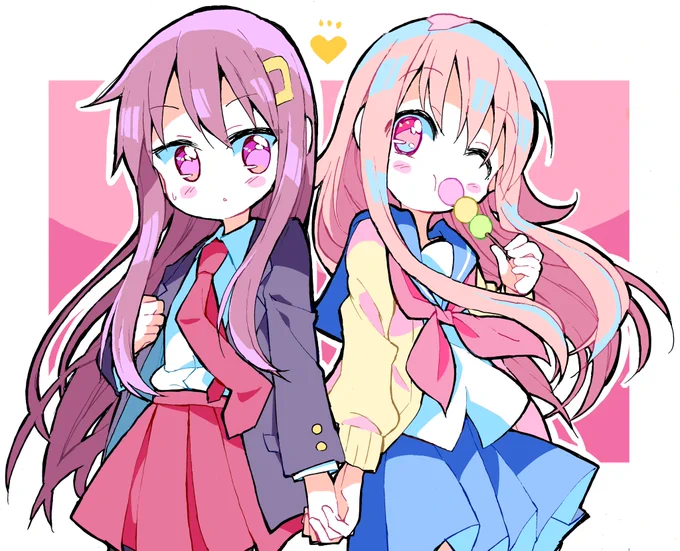リチャードさん()のさくらちゃんとくるみちゃん描かせていただきました!もちもちとポンコツかわいい・・・! 