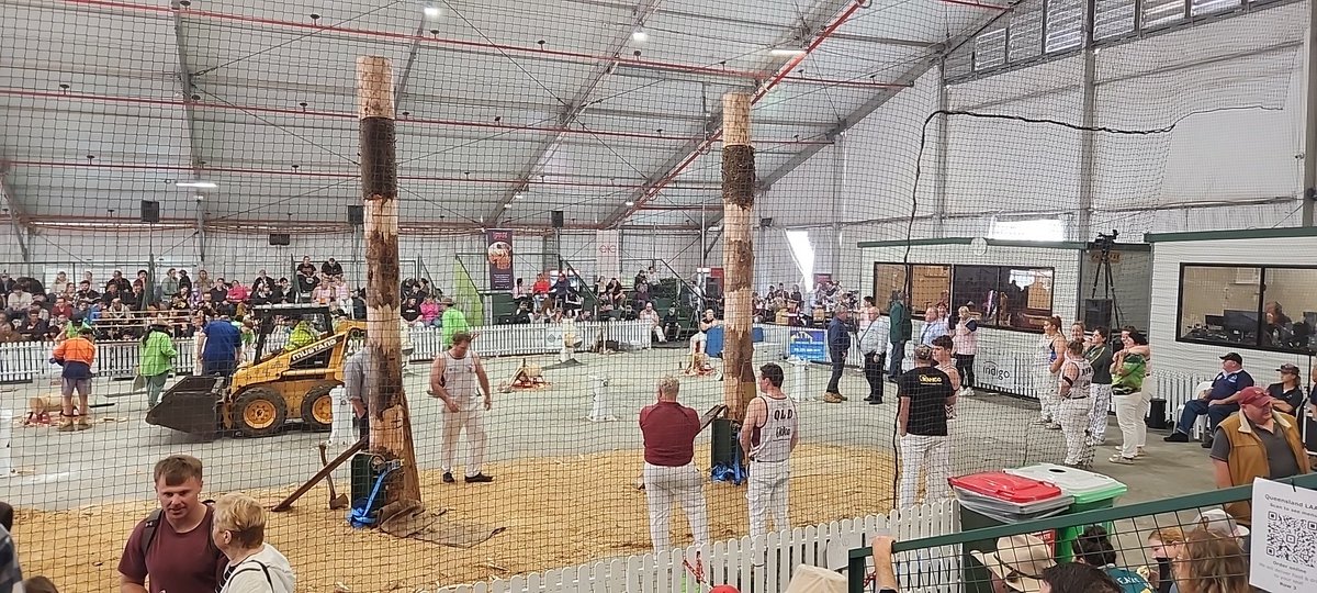 woodchop 2024 <a href="/TheEkka/">Ekka</a> perhaps an additional event for <a href="/BNEOlympics2032/">Brisbane Olympics 2032</a>