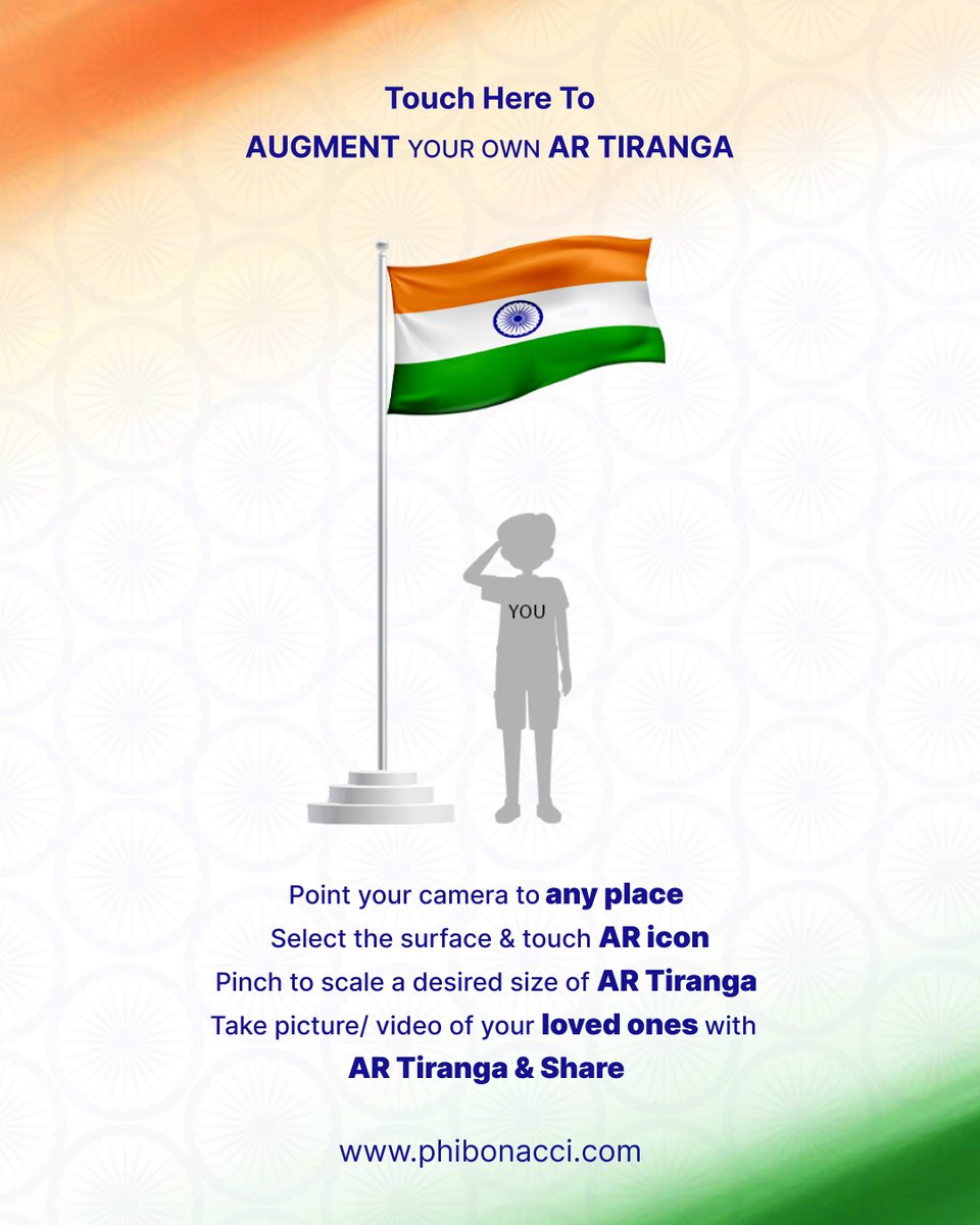 uniPhi_learning's tweet image. 𝐏𝐡𝐢𝐁𝐨𝐧𝐚𝐜𝐜𝐢 is glad to share our 𝐀𝐮𝐠𝐦𝐞𝐧𝐭𝐞𝐝 𝐑𝐞𝐚𝐥𝐢𝐭𝐲 𝐓𝐢𝐫𝐚𝐧𝐠𝐚 campaign on their Social media platforms.

Click here to experience the 𝐀𝐮𝐠𝐦𝐞𝐧𝐭𝐞𝐝 𝐑𝐞𝐚𝐥𝐢𝐭𝐲 𝐓𝐢𝐫𝐚𝐧𝐠𝐚 - phibonacci.com/harghartiranga/

#HarGharTiranga2024 #artiranga