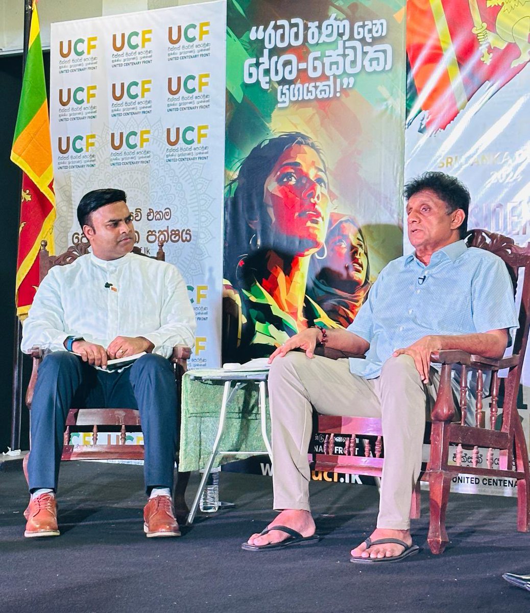 Prashandevisser's tweet photo. The @CentenarySL launched  our Presidential Town Hall. The leader of the opposition @sajithpremadasa joined us for a two hour live discussion. He commited to our 17 demands and also engaged the questions of GenZ and Millennial voters.

@Dilith_J and Wijedasa R will join us today. https://t.co/F0qCBIdA1G