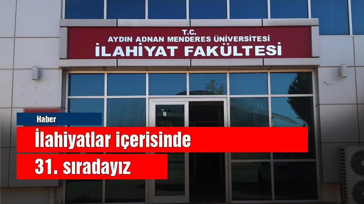 aduilahiyat's tweet photo. İLAHİYATLAR İÇERİSİNDE 31. SIRADAYIZ

Fakültemiz Türkiye genelinde yer alan 70 ilahiyat ve 22 İslami İlimler Fakültesi içerisinde 31. sırada yer alarak tercih sıralamasında ön sıralarda yer aldı. 

Üniversitemizi ve Fakültemizi tercih eden tüm öğrencilerimize başarılar diliyoruz. https://t.co/DXCKo1LYB9