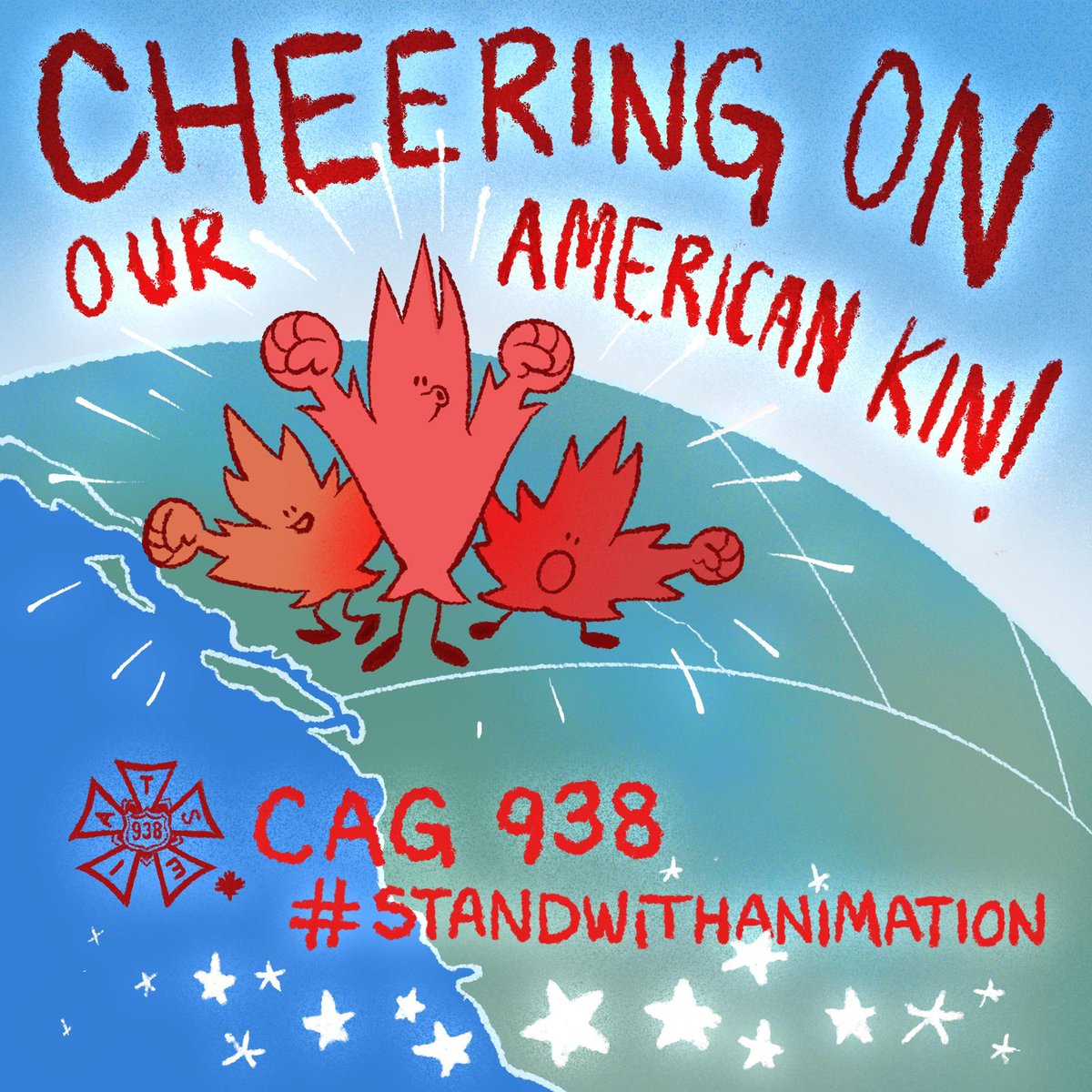 Canadian Animation Guild, IATSE Local 938 (@cag938) on Twitter photo In the fight ahead, <a href="/animationguild/">The Animation Guild // #WeAre839</a> faces corporate bosses who seek to diminish them and replace them with machines. At their side, they have the working artists of the world!
#StandWithAnimation! In the fight ahead, <a href="/animationguild/">The Animation Guild // #WeAre839</a> faces corporate bosses who seek to diminish them and replace them with machines. At their side, they have the working artists of the world!
#StandWithAnimation!