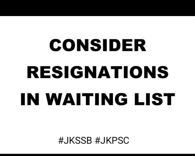 BestSakshiEver's tweet photo. @consdrresign @narendramodi J&amp;K's meritorious youth deserve a chance! We urge 
@OfficeOfLGJandK
 to amend waiting list order, considering resignations &amp; empowering them! #considerresignation
#amendwaitinglistorder
#justiceforjkyouth https://t.co/0DvFQvBFxf