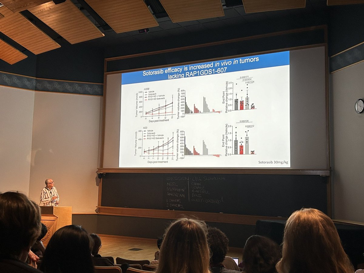 Dr. Sweet-Cordero kicks off the ‘Mechanisms and Models of Cancer’ meeting at CSHL with an insightful talk on the role of Rap1GDS1 in KRAS-driven lung adenocarcinoma. Exciting discussions ahead! <a href="/cshlmeetings/">CSHL Meetings</a>