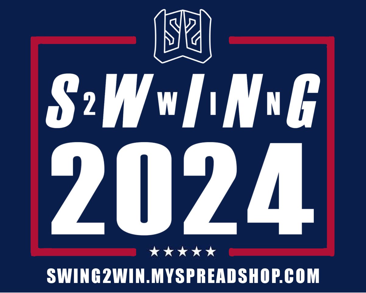 Swing2WinBrand's tweet photo. Choose #SWING2WIN in 2024. Check out the apparel at https://t.co/TyTg7hFaLJ if you play #baseball, #softball, #tennis, or #golf. #S2W #VoteSWING2WIN #vote2024 #GodBlessAmerica #electionyear #election2024 #sportsapparel #activewear #weekendwarriors #tshirt #MakeYourSwingGreatAgain https://t.co/7jF0j3S8ln