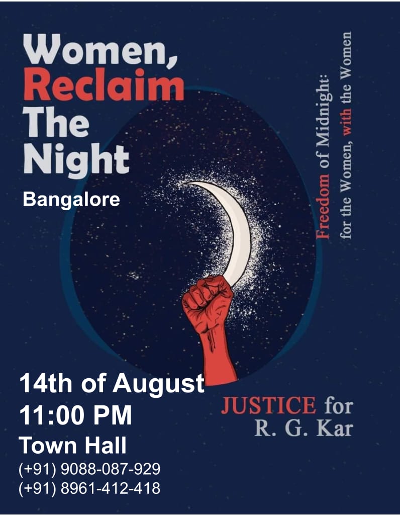 I received this from a friend. 
Please check in with the numbers of the organisers and please show up if you can in solidarity with the resident doctors fighting for justice in Kolkata.
They represent the voices of all healthcare workers &amp; women who ask for safety