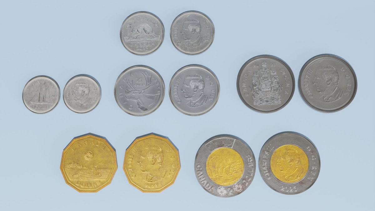 MindCreativity1's tweet photo. Hello. I am proud to be selling my latest 3D project, World Coins (Release 1). This release coins are from the US, UK, Euro, Canada and Australia.

#3DCoins #Money3d #Blender3d #financial #blender #3dmodelling

All can be seen in this link: https://t.co/MDg7eAqcz6

Part 1/2 https://t.co/byy8pdSpel