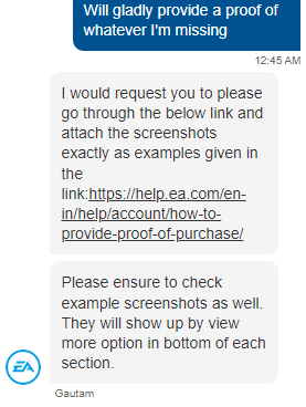 Viper636_'s tweet photo. ..... @EA @EAHelp I'm actually being trolled right now https://t.co/xtPLFzxfKN