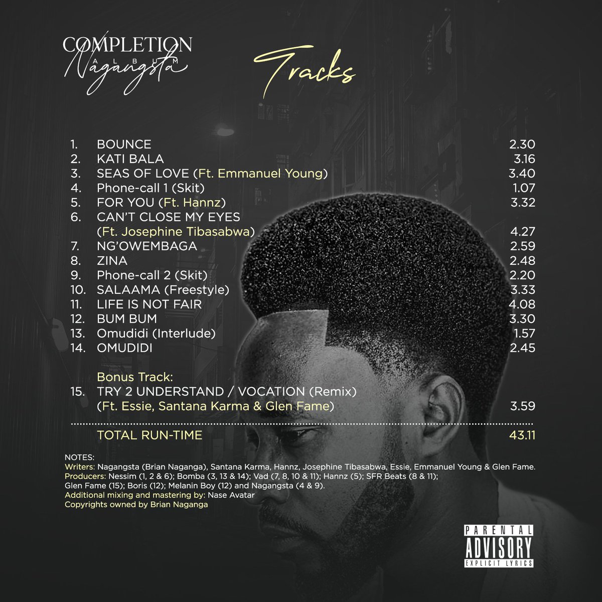 nagangsta's tweet photo. #COMPLETION 's Track-list. 

Stream it on all online platforms using this LINK: https://t.co/Io73SFpJth https://t.co/VPXixmHVKZ