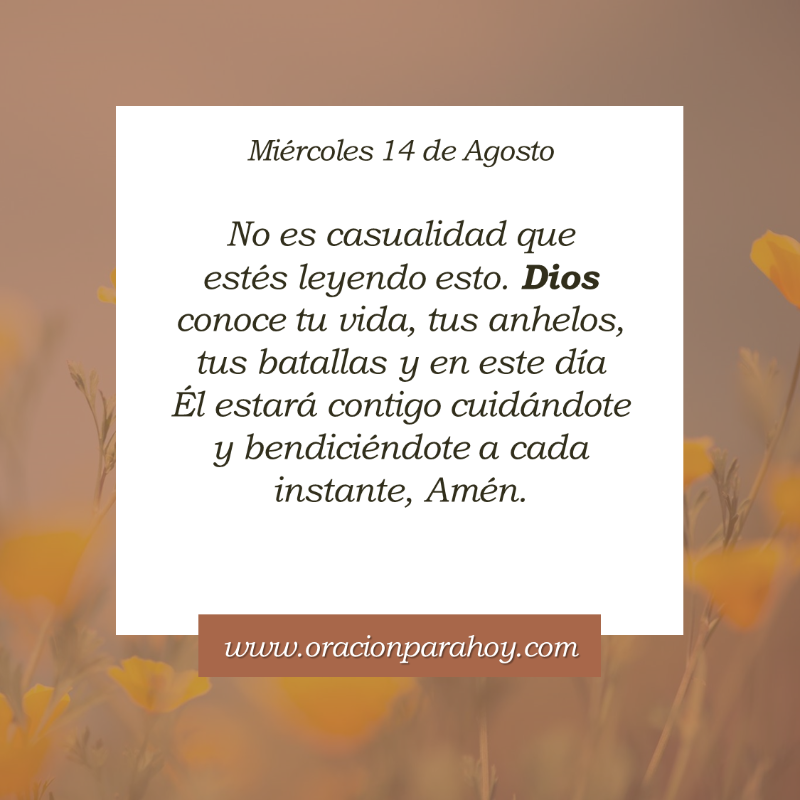 OracionParaHoy's tweet photo. Oración para hoy 14 de agosto: https://t.co/sMA96PTX44