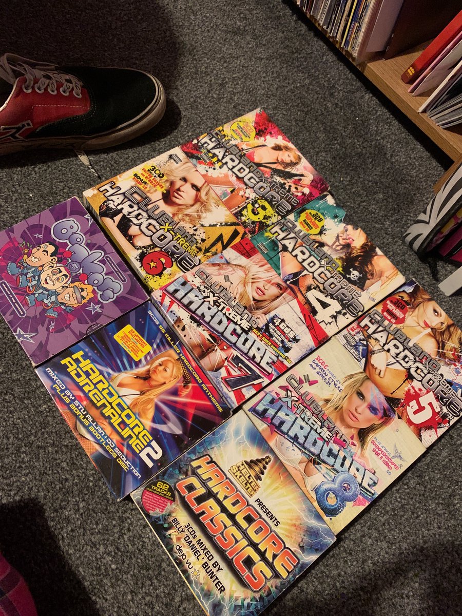 I’m really into happy hardcore again, anyone else ever had clubland xtreme, bonkers, hc adrenaline or helter skelter cds……also I really love terrordome but can’t get hold of those.
