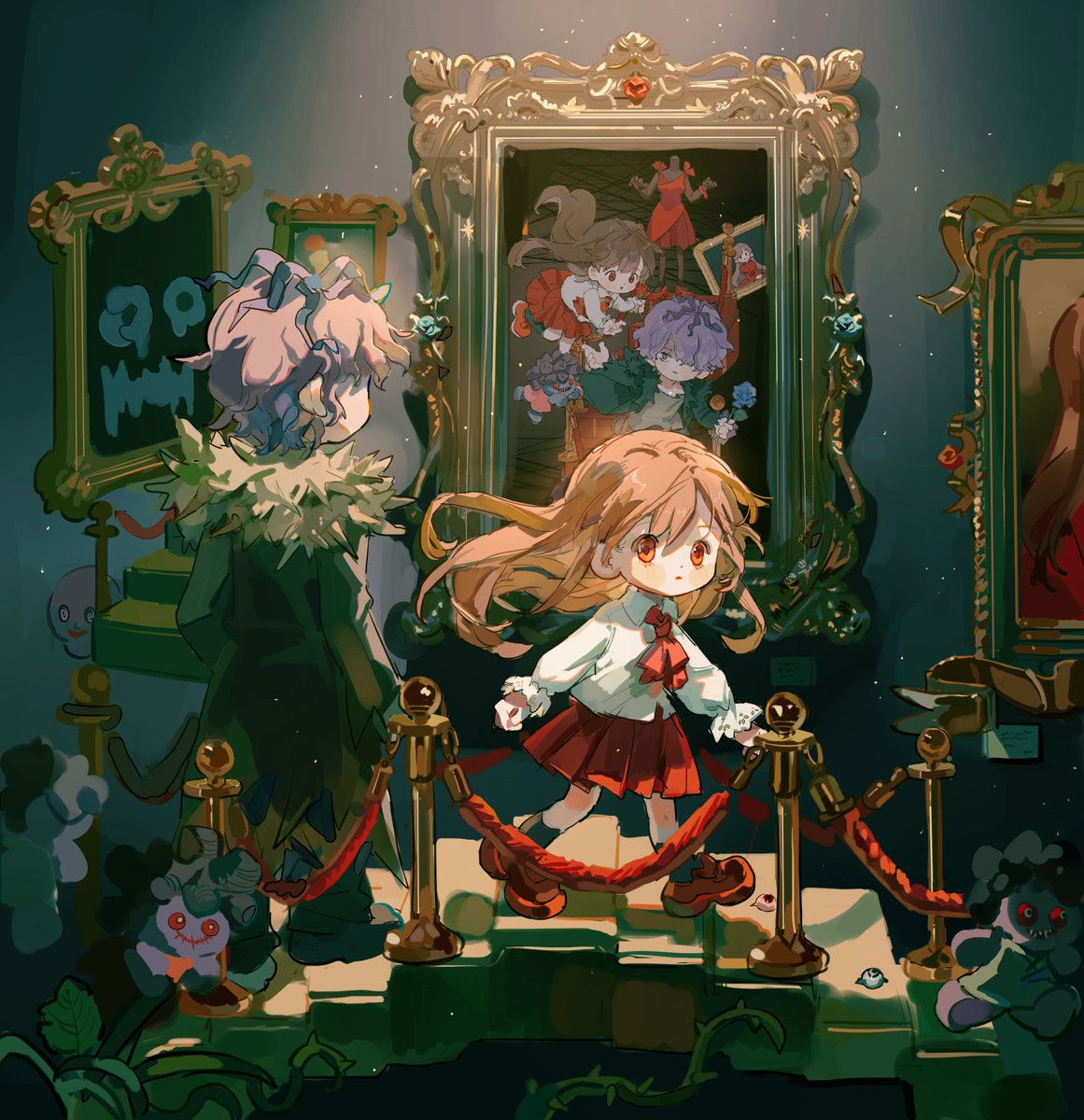 oreorainbow030's tweet image. I am very happy to be able to design a figure for IB, my favorite horror game when I was a teenager☺️☺️☺️