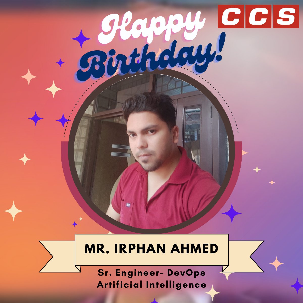 CCSComputersPL's tweet photo. Wishing a very Happy Birthday to Irphan Ahmed!
Your dedication and hard work are truly valued. May your special day be filled with joy, laughter, and everything that makes you happiest. Have an amazing birthday!
#HappyBirthday #TeamCCS #CelebrationTime #CCSComputers https://t.co/2bGqlwV6wd