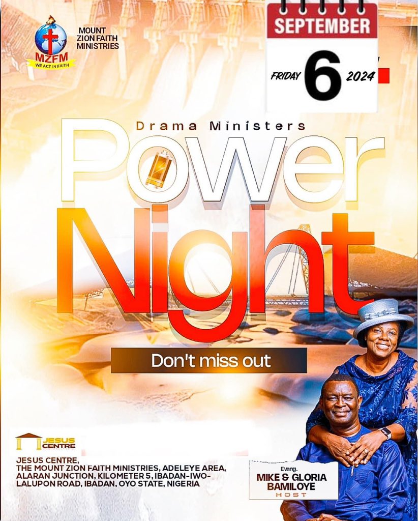 THERE SHALL BE SHOWERS OF BLESSING! 
The Lord God shall visit us again! 
The Glory of the Lord shall Overshadow us again! 
We shall be imparted Again! 
Come and Realign yourself with the Power of the Holy Spirit. 
2 Theatrical Performances
Impartation of the Holy Spirit
Movie