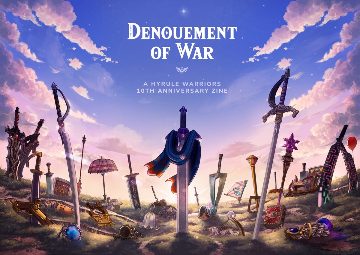 HWZine's tweet photo. Happy Hyrule Warriors 10th Anniversary!

We are pleased to announce that Denouement of War: Hyrule Warriors Zine is available for free download. Thank you for all of your support, we hope you enjoy this zine!

🔗 https://t.co/RklFVPktbp https://t.co/n896N9c2Hx