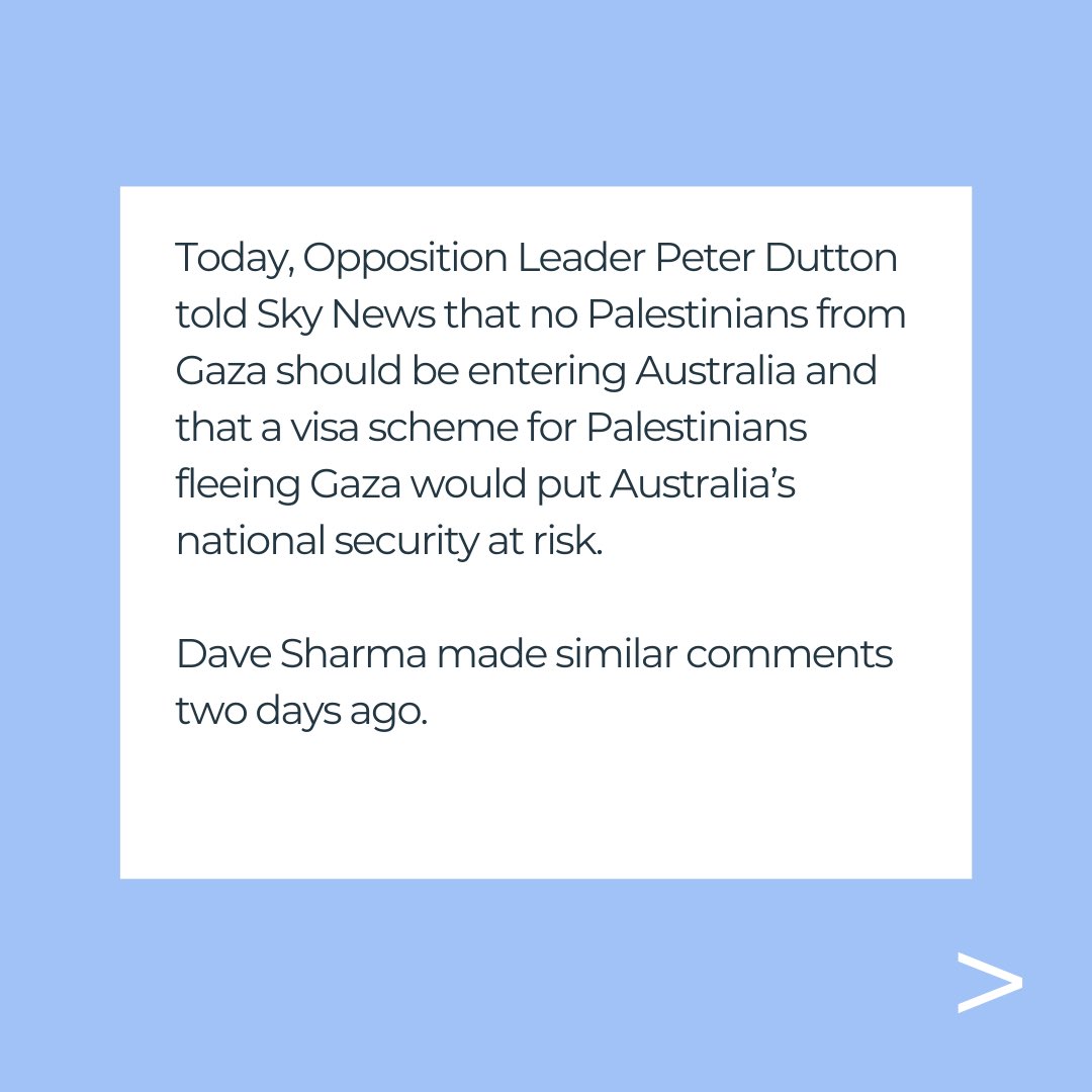 jewishcouncilAU's tweet photo. MEDIA RELEASE: We condemn Peter Dutton and Dave Sharma for stoking racism in their comments on Palestinians fleeing genocide.

https://t.co/kRPrxgzzbu https://t.co/optbvuKg6G