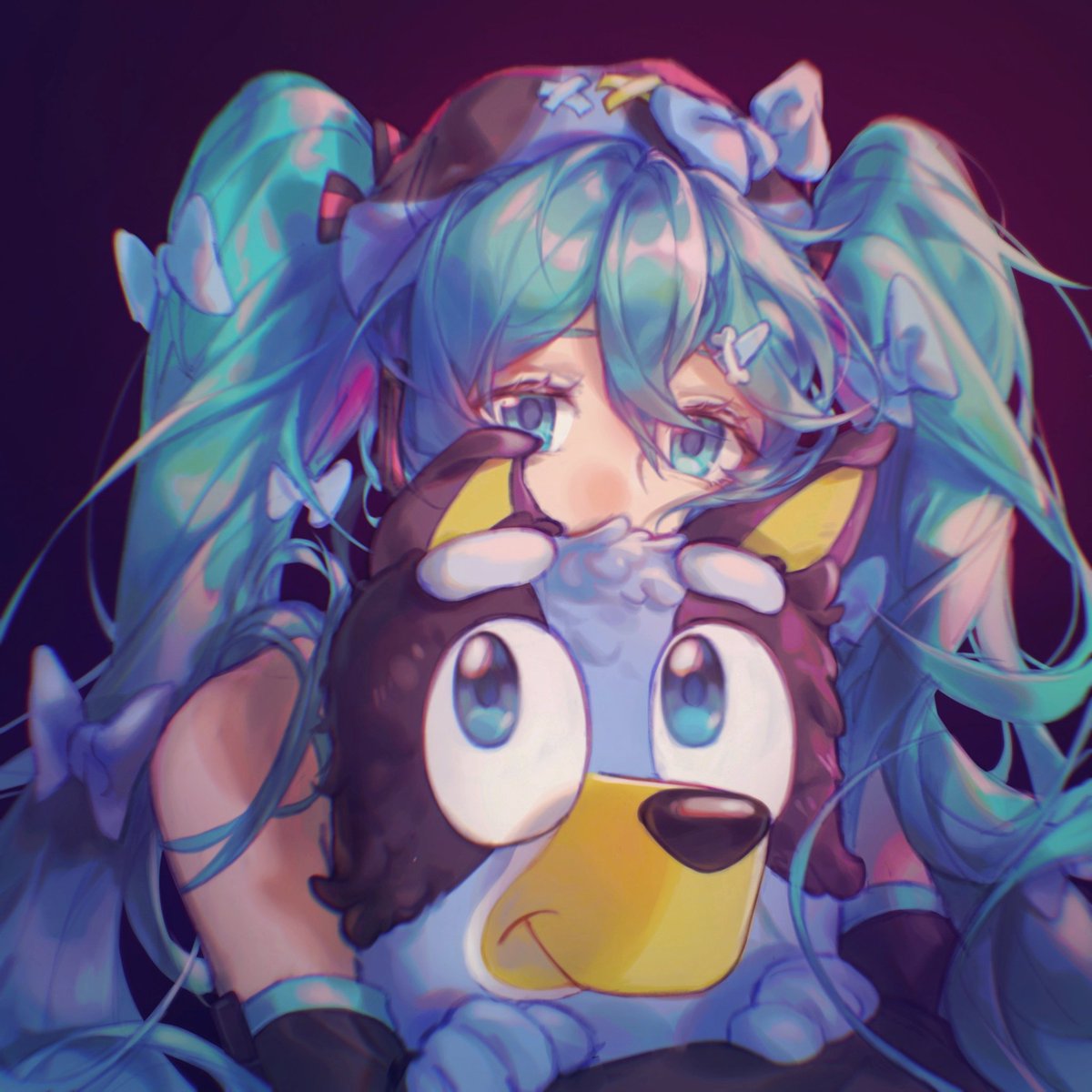 🩵
#初音ミク #Bluey