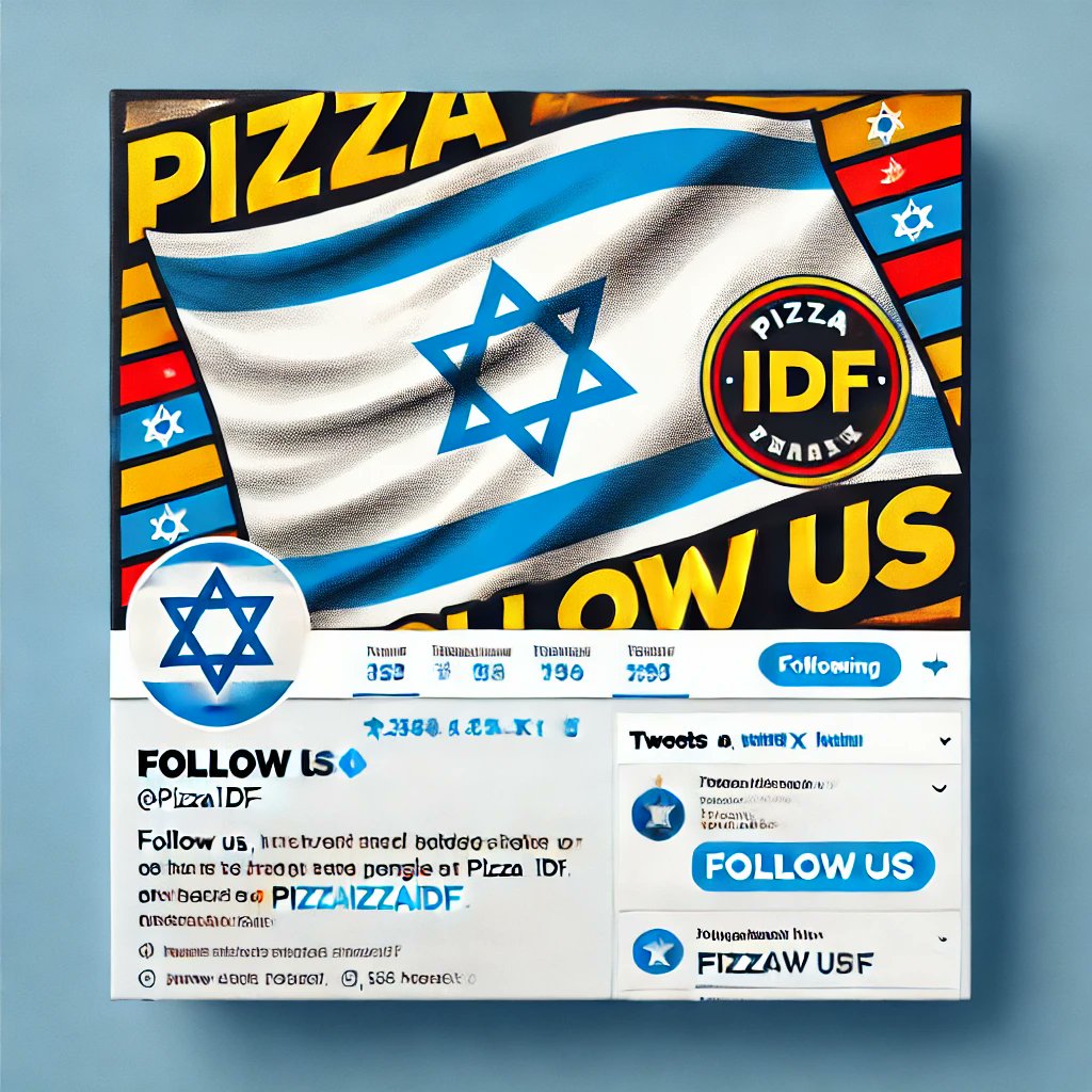 PizzaIDF's tweet photo. Really need to grow our followers on X.
asked AI to give me some ideas this is the Images it gave me π€£
#EveryFollowerCounts ? https://t.co/mYOHqbVhxr