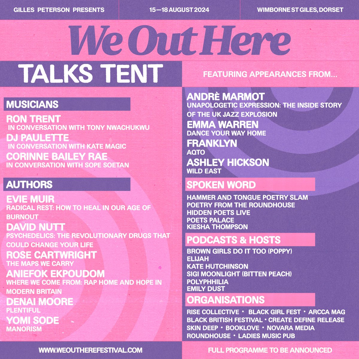 We are back and in full effect at <a href="/weoutherefest/">We Out Here Festival</a> this weekend. If you are going as well, come join us for the #poetryslam 12:30 on Sunday at the Talks Tent. Tell a friend!