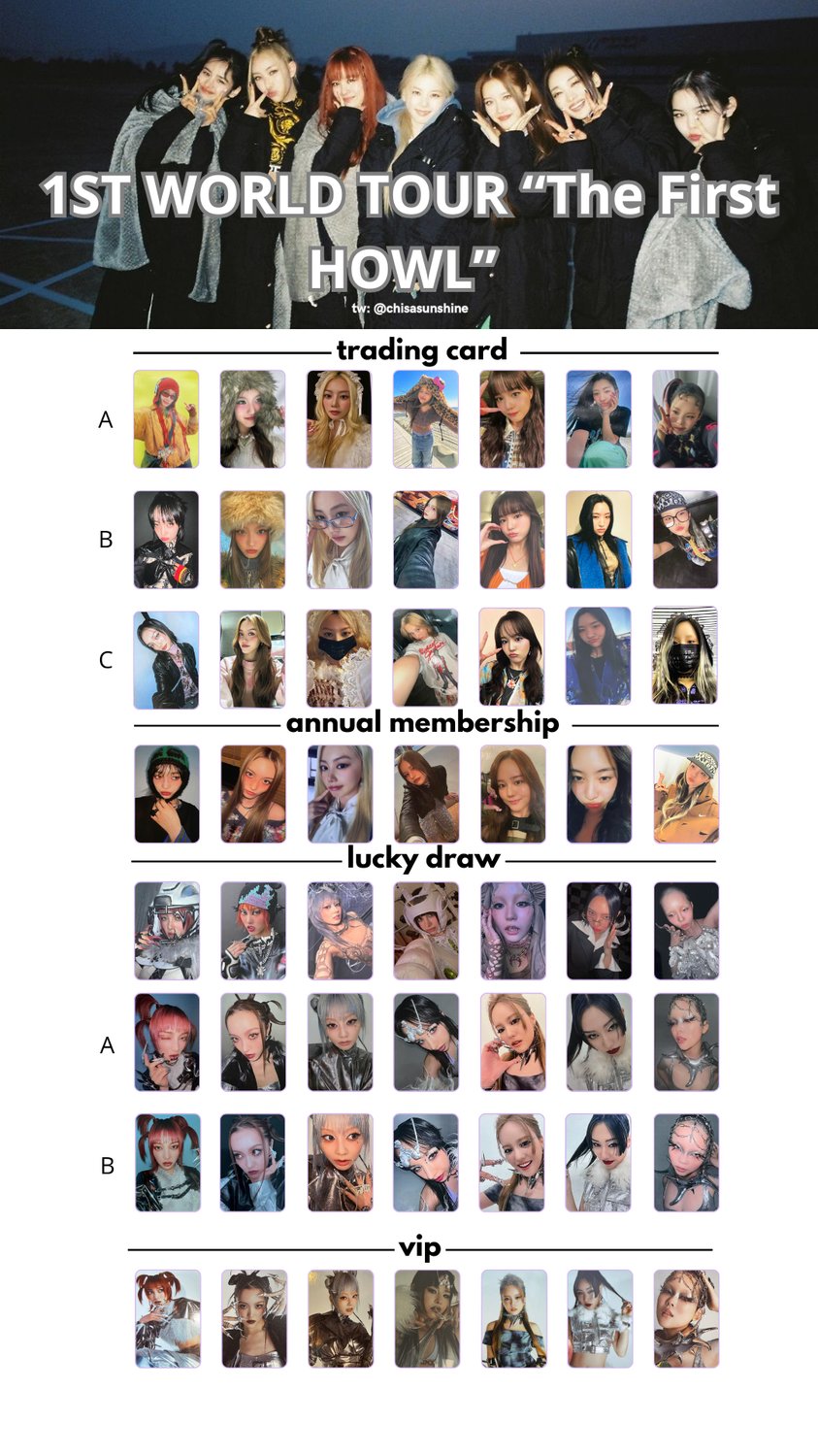 XG ワールドツアー THE FIRST HOWL 追加公演 グロパ トレカ XG VVIP