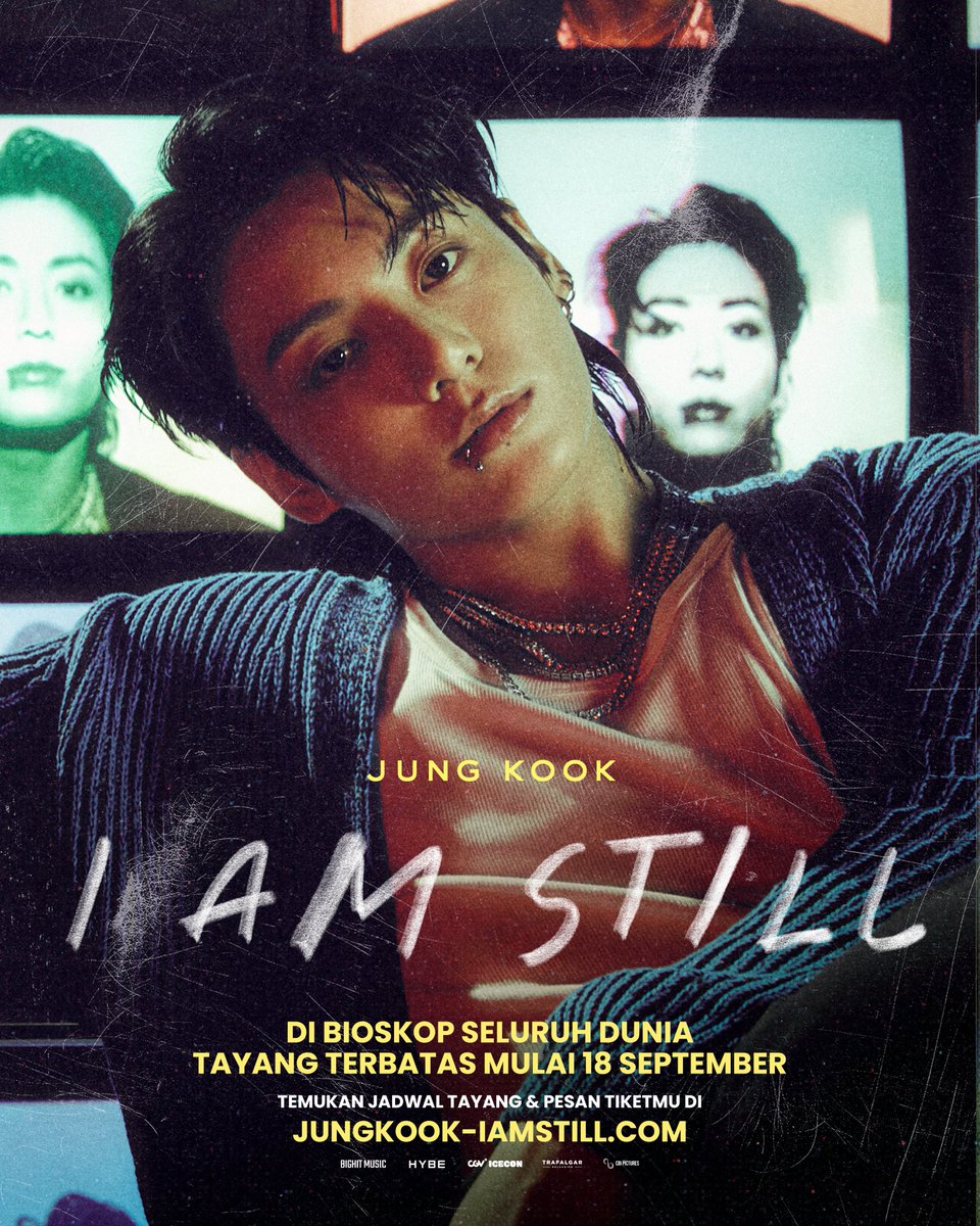 JUNG KOOK: I AM STILL

Tayang terbatas di seluruh dunia mulai 18 September

Penjualan tiket dibuka mulai Rabu, 21 Agustus 2024

Temukan jadwal tayang dan pesan tiketmu di cgv.id atau aplikasi CGV.

#SemuaSerudiCGV #JungKookIAmStill