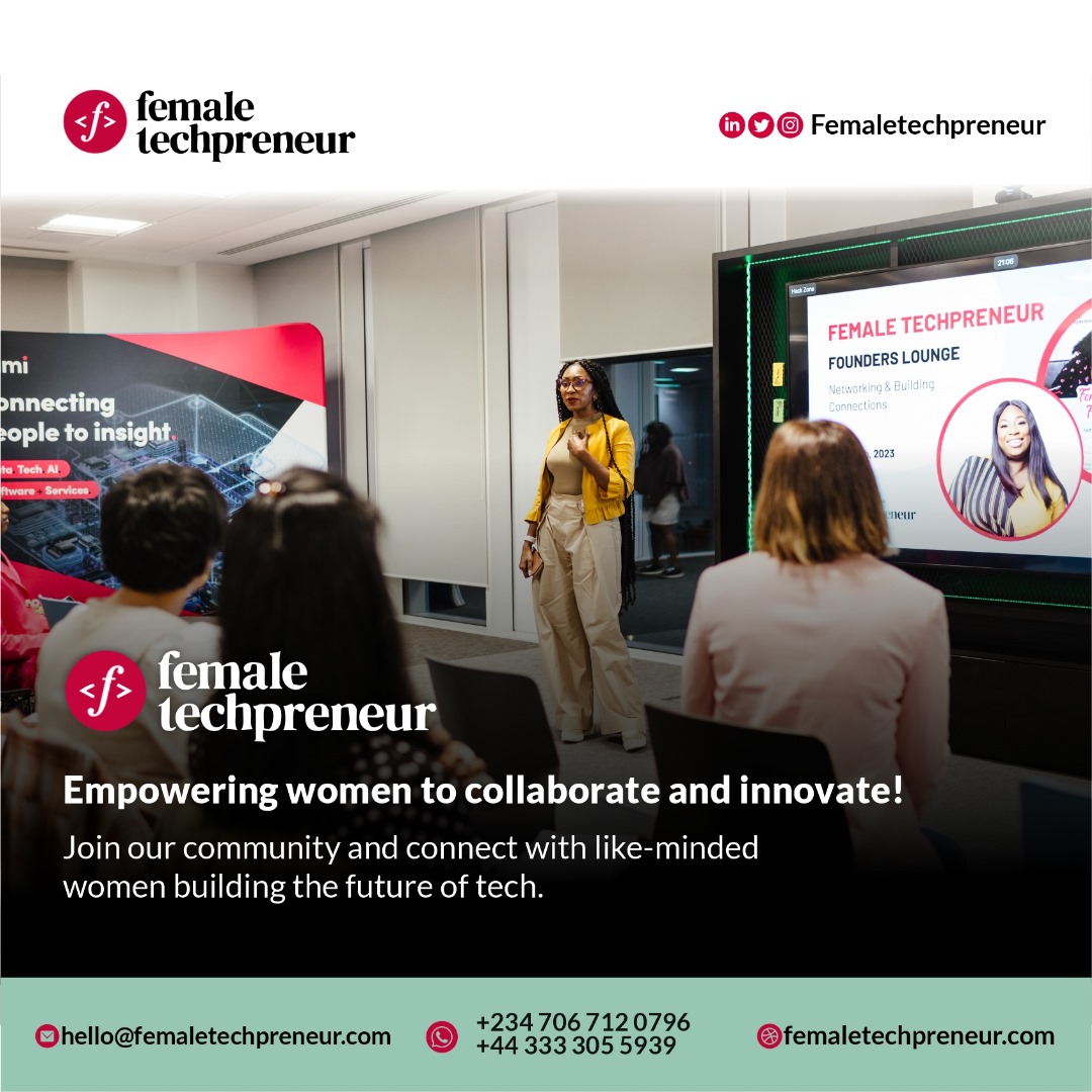 We are empowering women to collaborate and innovate! 

Join our community and connect with like-minded women building the future of tech.

Let's disrupt the status quo together! Join our global community!

Web: femaletechpreneur.com 

#femalefounders #femaletechpreneur