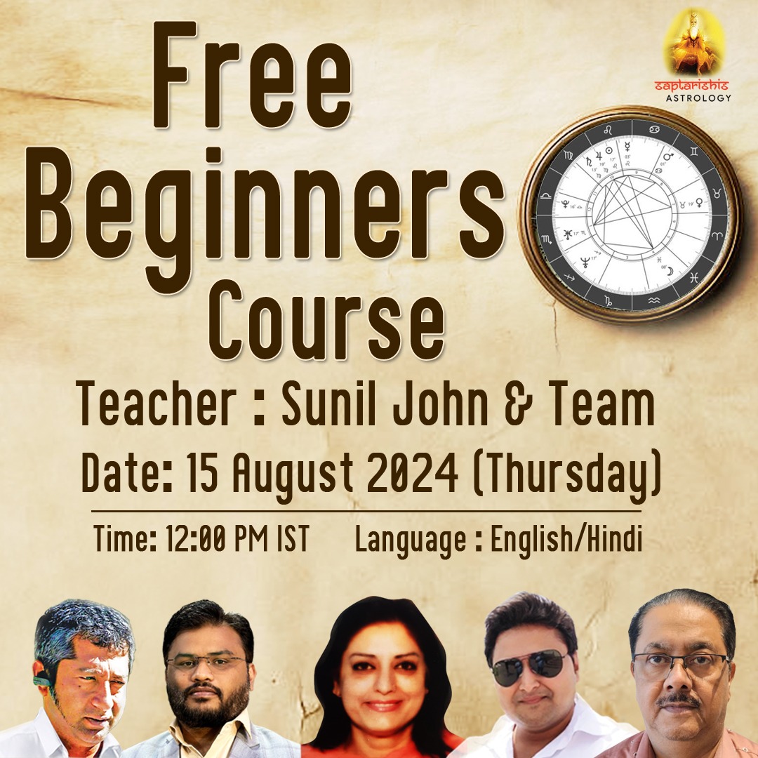 Free astro Webinar on Vedic Astrology for Beginners
📅 Date: 15 August 2024 (Sunday) 
🕒 Time: 12:00 PM IST
👉 Register Now: us02web.zoom.us/meeting/regist…

#astrology #jyotish #astrowebinar #vedicastrology #saptarishisastrology #astrologycommunity #learnastrology