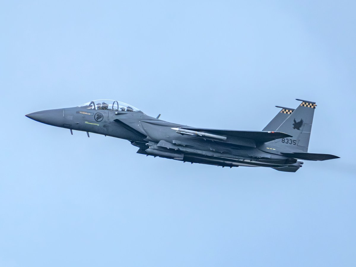 timothy_lkh_'s tweet photo. #TheRSAF F-15SG with live missiles
#実弾を貼る https://t.co/PL9yS16ZTj