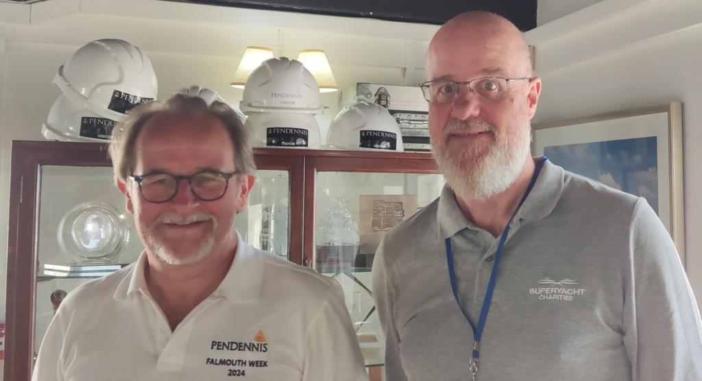 SYC trustee Ken Hickling is with our Golf Headline sponsors <a href="/pendennisyachts/">Pendennis Shipyard</a> for a couple of days racing at Falmouth Week <a href="/FalmouthWeek/">Falmouth Week</a> #superyachtindustry