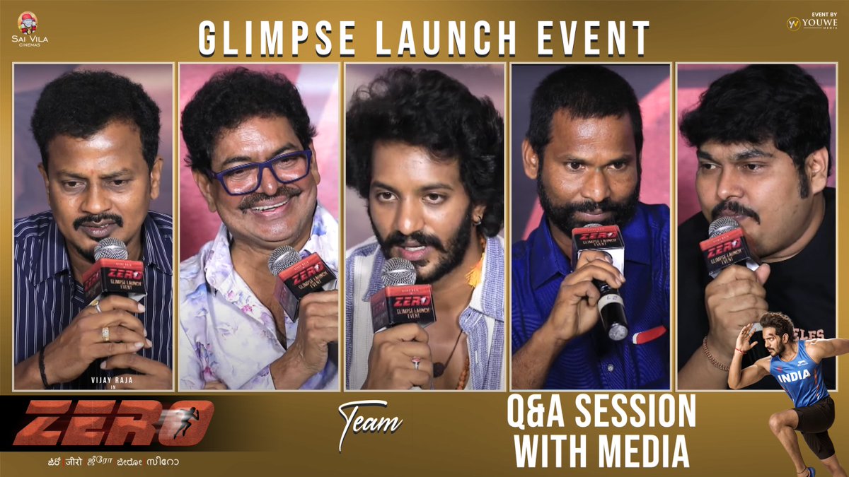 UrsVamsiShekar's tweet photo. Engaging Q&A Session with the Cast and Crew of #ZeroMovie at the Title and Glimpse Launch Event โจ
โถ๏ธ https://t.co/rvPGdGABaO
๐ing @iAmVijayRaja
Directed by #Laxminarayana
Music by @imsaikartheek
@actorsivajiraja #RajendraPrasad
#Amani #SampathRaj #Lakshman #EslaGhosh #VinayMahadev @saivila_cinemas #ZeroGlimpse @MediaYouwe