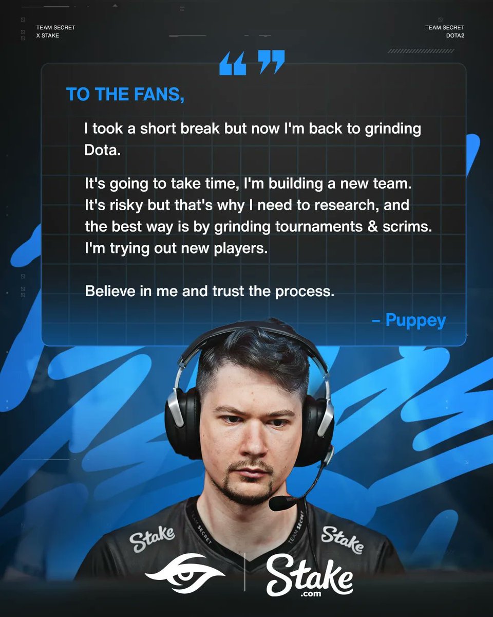 teamsecret's tweet image. No rest for our Captain.

So many underrated talents out there.

#SecretDota @Stake