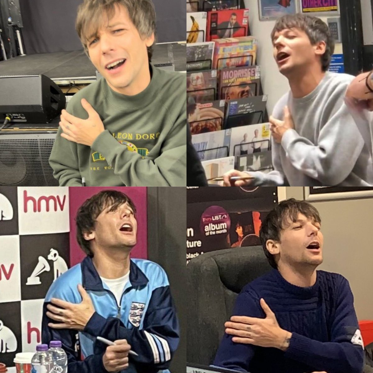 loverchiefs87's tweet photo. nada supera a carinha que o louis fazia toda vez que perguntavam do braço dele https://t.co/2hp5s5bde1