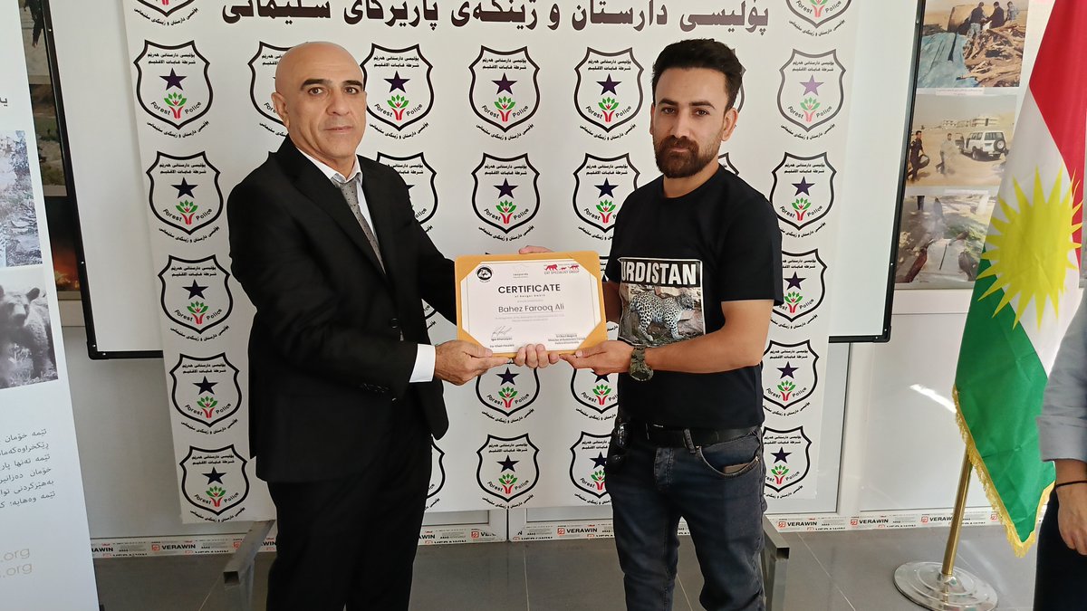 PersLeopWG's tweet photo. On World Ranger Day of July 31, @LeopardsBeyond and the General Directorate of Forest Police gave @persleopwg Ranger Awards to three exceptional rangers from Iraqi Kurdistan to celebrate their outstanding contributions to the conservation of Persian leopards and other wildlife. https://t.co/jz8s6YhrHc