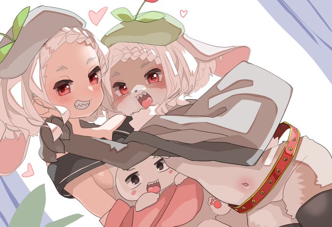 私たちをよろしくね♪ #んも絵部 