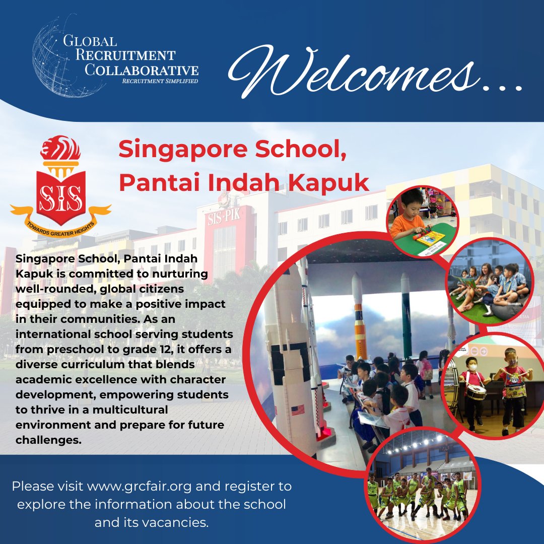 Singapore School, Pantai Indah Kapuk offers a dynamic, supportive environment focused on professional growth and academic excellence—perfect for educators aiming to impact a diverse, vibrant community. grcfair.org