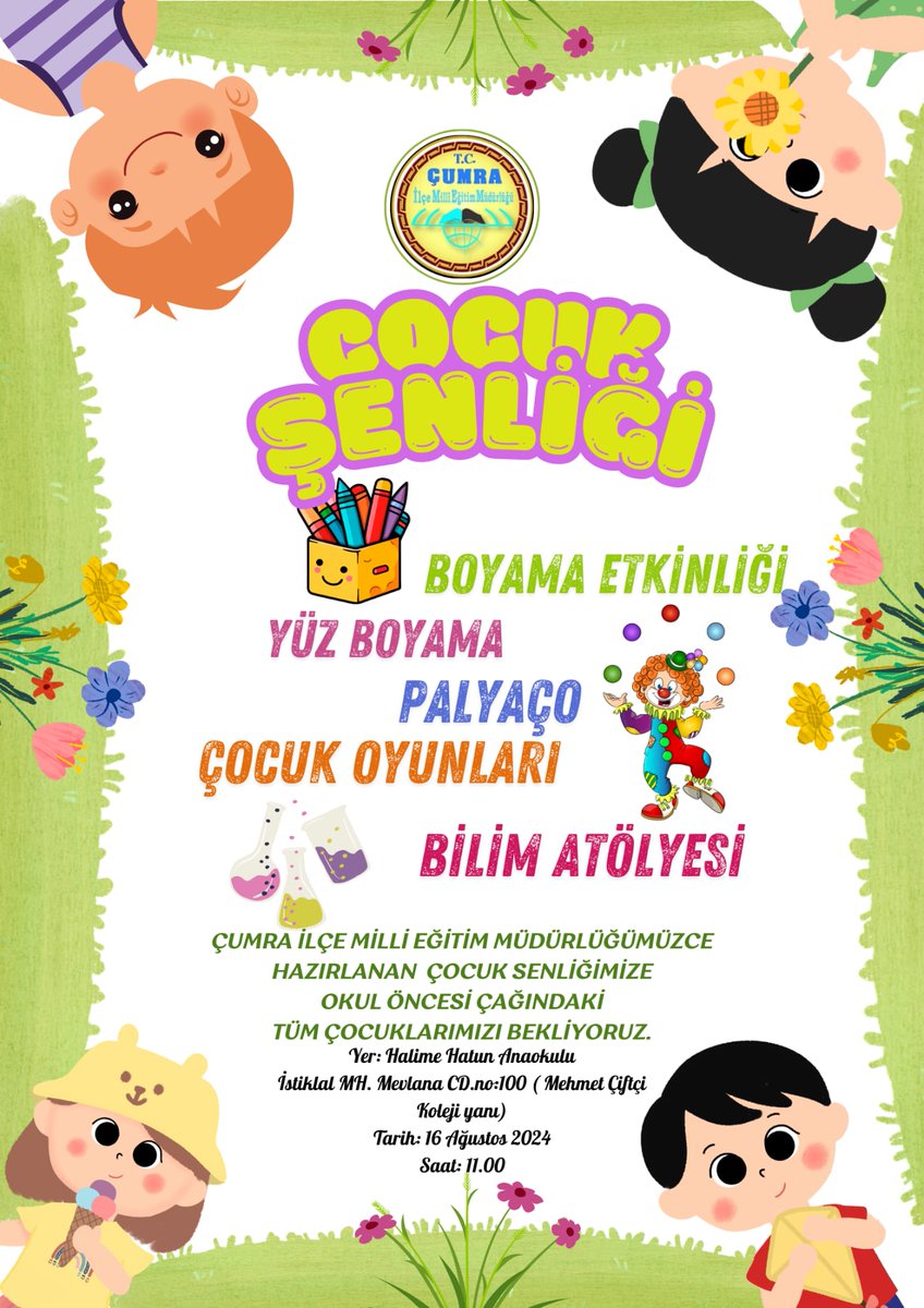 konyamem's tweet photo. 2⃣ Okul öncesi eğitimde okullaşma oranını artırmak amacıyla ülkemiz genelinde Bakanlığımız tarafından düzenlenmeye başlanan okul öncesi etkinlikleri, ilimizde de birbirinden farklı eğitici ve eğlenceli etkinliklerle uygulanacak. https://t.co/4ZGpEzw8RZ