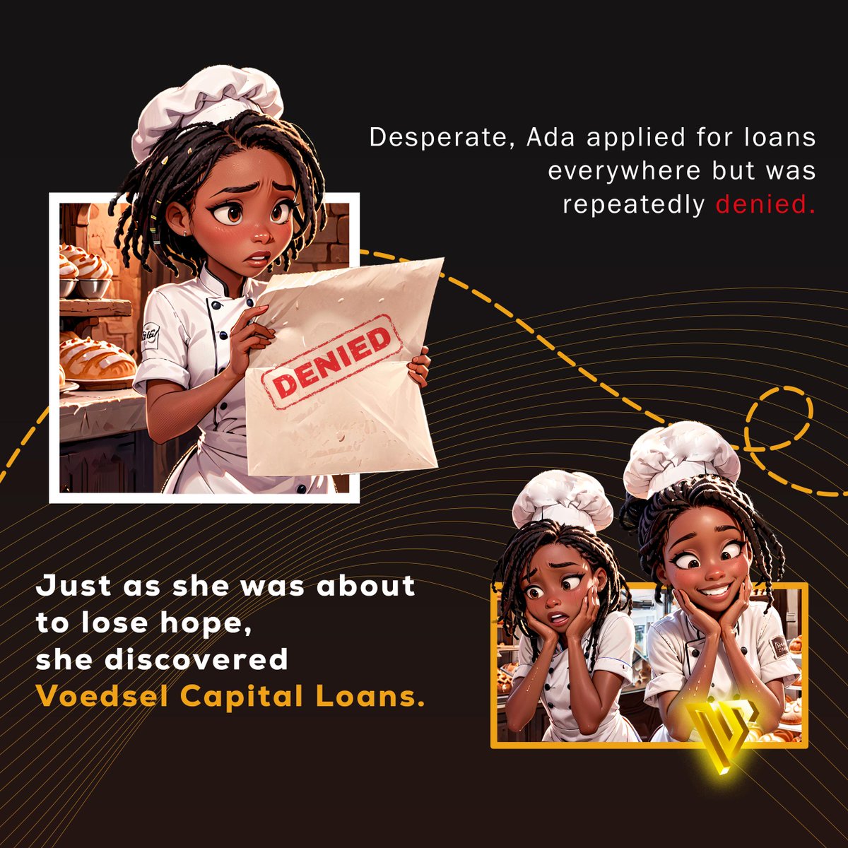 VoedselCapital's tweet photo. Ada saved her business with the help of Voedsel Capital loans. Now, her bakery is thriving again! You too can access our SME loans and turn your business around.

For more enquiries; 
Call: 0706 537 0725 - 0813 956 2678. #Emergency  #inflation #MadeByGoogle https://t.co/21wnt7N63u