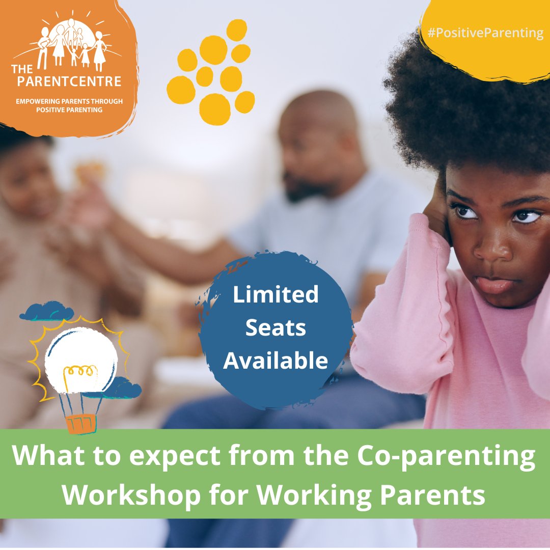 Early bird tickets for our Co-parenting Workshop for Working Parents are available until 16 August > 
theparentcentre.org.za/co-parenting-w…

Topics include:
• Self-awareness of the co-parent
• Introduction to co-parenting
• Challenges in co-parenting
• The way forward

#PositiveParenting