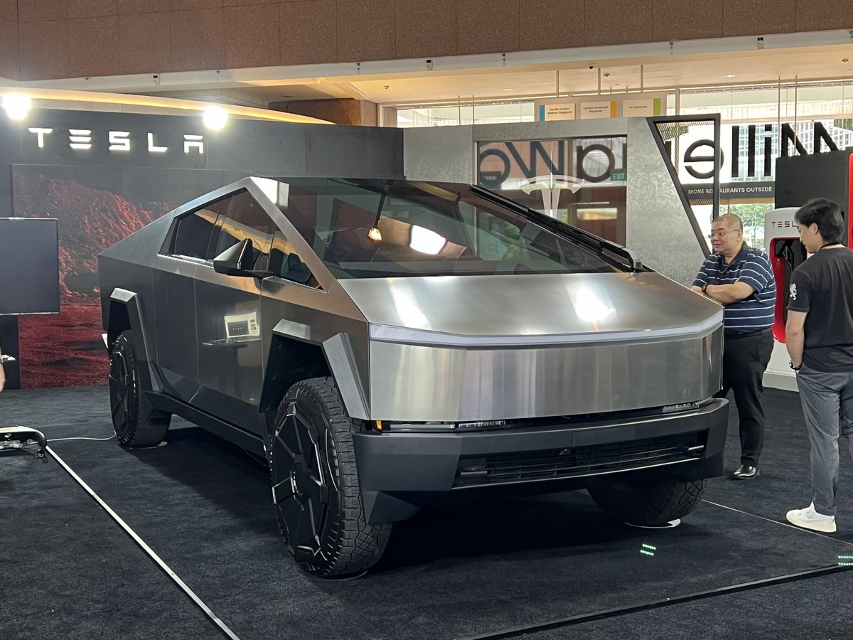 Cybertruck is here in Singapore. Yeah!