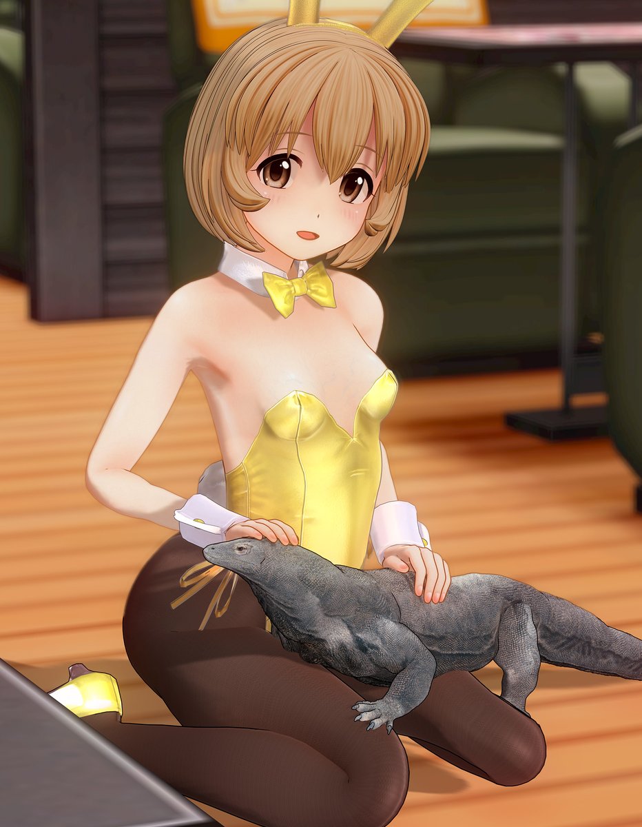 kaname_com3d2gp's tweet photo. デレマスの古賀小春っぽいmod配布です。readmeで必要modの確認をしてね。ヒョウ君が用意できなかったのでコモドドラゴンが入ってます∧(川ヮO)∧
https://t.co/ABm84WACrO
#COM3D2 https://t.co/onsKM5L7nR