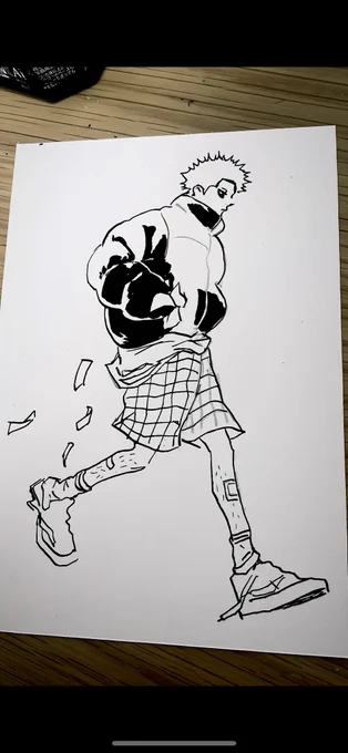 途中 