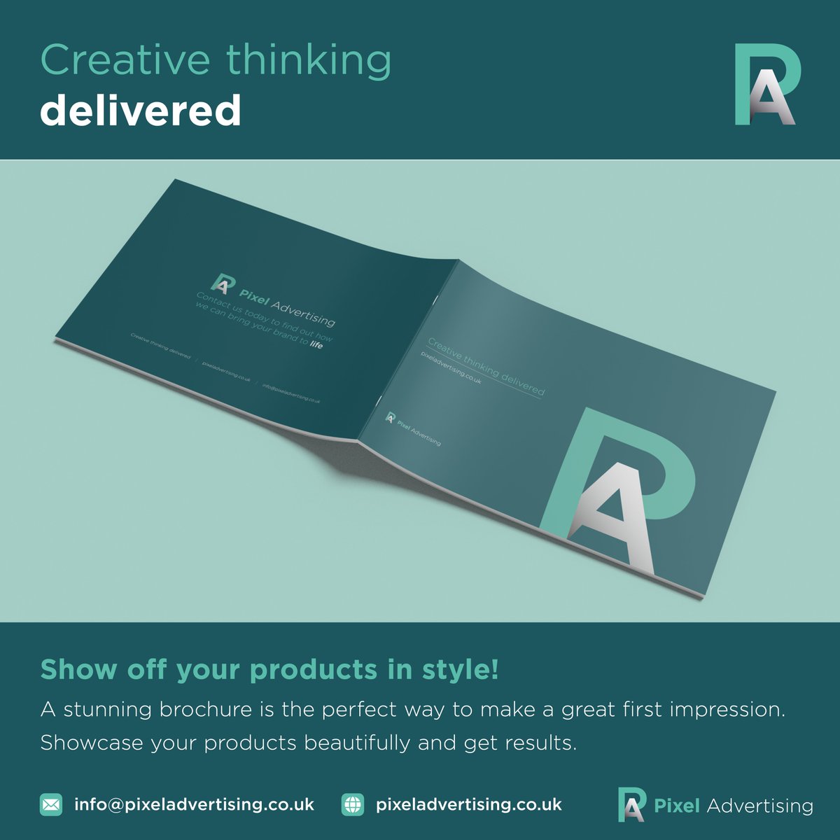 Pixel Advertising (@pixelad2020) on Twitter photo Looking to wow potential clients with a stunning new brochure?
Click the link to view our work: pixeladvertising.co.uk/the_book/
Let's chat! info@pixeladvertising.co.uk
#brochuredesign #graphicdesign #logodesign #creativeartwork #marketing #printdesign #brandrefresh Looking to wow potential clients with a stunning new brochure?
Click the link to view our work: pixeladvertising.co.uk/the_book/
Let's chat! info@pixeladvertising.co.uk
#brochuredesign #graphicdesign #logodesign #creativeartwork #marketing #printdesign #brandrefresh