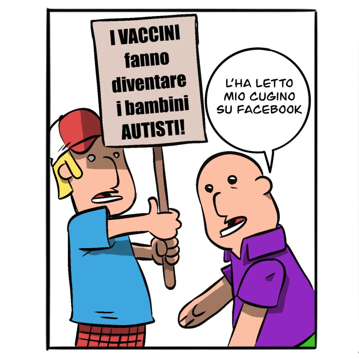 ZenZeroV's tweet image. Versione remastered 4k di una vecchia striscia contenuta nella raccolta pubblicata nel 2015 e forse ancora disponibile da qualche parte dal titolo De Complottis: ci voglio crederci.  #teoriadelcomplotto #vaccini #comics @DavidPuente @LaBombetta76