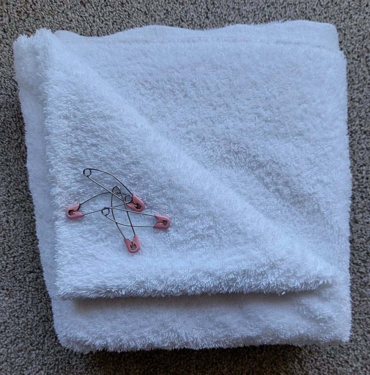 terrynappyclad's tweet image. Fluffy terry nappy, ready for folding and pinning #terrynappies