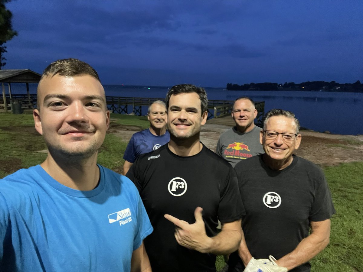 F3Anchor_SC (@f3anchor_sc) on Twitter photo 5 Pax post for some early morning KBs, work was done💪 good views and temp was right, see y’all next week in the gloom⚓️
<a href="/F3LexSC/">F3 Lexington SC</a> <a href="/F3LakeMurray/">F3 Lake Murray</a> <a href="/F3Anchor_SC/">F3Anchor_SC</a> 5 Pax post for some early morning KBs, work was done💪 good views and temp was right, see y’all next week in the gloom⚓️
<a href="/F3LexSC/">F3 Lexington SC</a> <a href="/F3LakeMurray/">F3 Lake Murray</a> <a href="/F3Anchor_SC/">F3Anchor_SC</a>