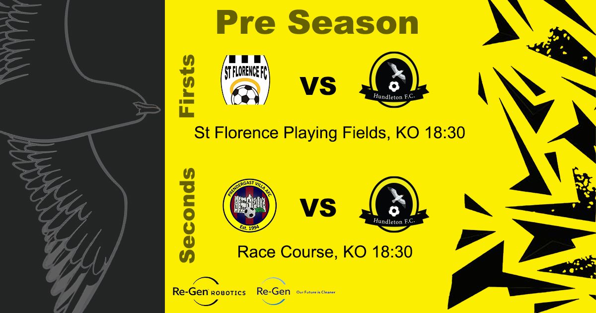Hundleton AFC (@hundletonafc) on Twitter photo Two Games in Two Days!
Tonight our seconds travel to <a href="/PrendVillaFC/">Prendergast Villa Afc</a> for theor final pre seasons game and tomorrow our first round off their preseason away to @STFlorenceFC1
Best of luck everyone!
🟡⚫️⚽️ Two Games in Two Days!
Tonight our seconds travel to <a href="/PrendVillaFC/">Prendergast Villa Afc</a> for theor final pre seasons game and tomorrow our first round off their preseason away to @STFlorenceFC1
Best of luck everyone!
🟡⚫️⚽️