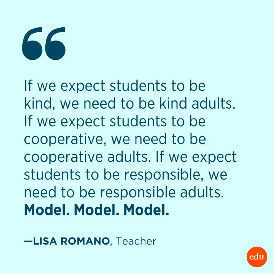 One of the only 2 norms that I have in every PD that I facilitate is “Be the student you wish you had”…because we have no right to expect from others that which we are not willing to give. ❤️💙❤️💙